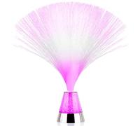 The Glowhouse Fibre Optic Ice Crystal Lamp - 13.5" Brand Premium (Pink) - Batteries Included