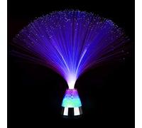 The Glowhouse Fibre Optic Ice Crystal Lamp Sensory Mood Light with Multi-Colour LEDs Decorative Table Lamp for Relaxation, Parties & Bedrooms (Colour Changing) - Batteries Included