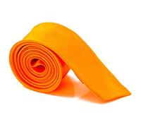 The Glowhouse Mens Skinny Slim Tie Neon Solid Plain Satin Colour Necktie 5cm