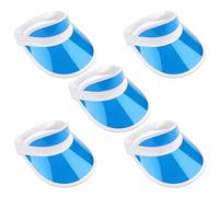 The Glowhouse - Pack of 5 Sunvisors - Premium Quality Sun Visors (Blue)