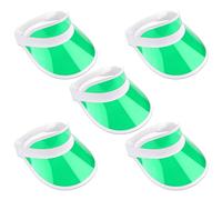 The Glowhouse - Pack of 5 Sunvisors - Premium Quality Sun Visors (Green)