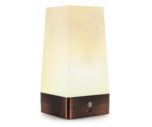 The Glowhouse Wireless PIR Motion Sensor LED Night Light Battery Powered Table Lamp (Square)