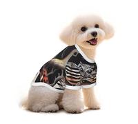 The Glowing White owl Dog T-Shirt Clothes Apparel Puppy Vest Pet and Elastic Tank Top Clothing, Dogs Cats Pullovers Cute Breathable Soft Small