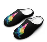 The Gnome And Weeds House Slippers for Men Cotton | Memory Foam Anti-Slip Indoor Shoes Winter