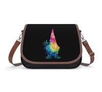 The Gnome And Weeds Leather Crossbody Bags for Women | Shoulder Purse with Removable Strap Spacious Daily Bag for Office Date Outing