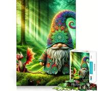 The Gnomes Enchanted Morn Jigsaw Puzzle for Adults 1000 Pieces Think Smart Toy Home Enjoy Accurate Cut Wall Art Decor (50x75cm)