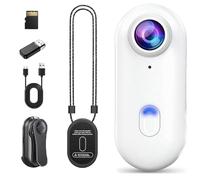 The Go Catch Camera, Gocatch Camera, Nexo25 Black 4K/1080P UHD Sports Thumb Cameras, wiith Ip68 Waterproof Wearable Action Cam for Cycling, Diving, Travel, Fishing (Basic White-4K,256G)