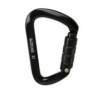 The Go To Gear Robust Yet Lightweight, the 25KN Aluminum Climber's Companion (Black)