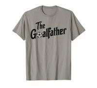 The Goal Father Soccer Pun Typography Graphic T-Shirt