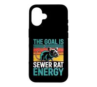 The Goal Is Sewer Rat Energy Chaotic Meme - Case for iPhone 16