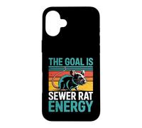 The Goal Is Sewer Rat Energy Chaotic Meme - Case for iPhone 16 Plus