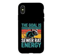 The Goal Is Sewer Rat Energy Chaotic Meme - Case for iPhone X/XS