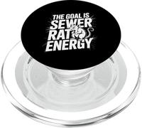 The Goal Is Sewer Rat Energy Chaotic Meme - PopSockets PopGrip for MagSafe