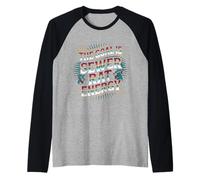 The Goal is Sewer Rat Energy Chaotic Meme - Raglan Baseball Tee