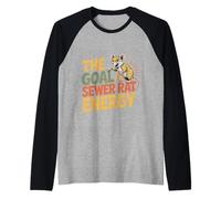 The Goal is Sewer Rat Energy Chaotic Meme - Raglan Baseball Tee