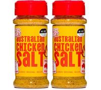 The GOAT Australian Chicken Salt - the original umami bomb for chips, chicken or almost anything. 100g Shaker. The Authentic Aussie recipe. (Pack of 2)