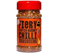 The GOAT Fiery Scotch Bonnet Chilli Seasoning 210g - Hot Caribbean Inspired Spice Blend Delivering Bold Heat, Fruity Pepper Kick on Chicken, Seafood, Vegetables, Ideal for BBQ or Roasting