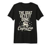 The Goat gets it Done Capricorn Premium T-Shirt