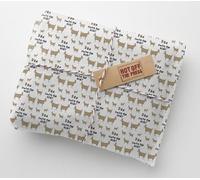 The GOAT Greatest Of All Time Personalised Birthday Wrapping Paper With 2 Tags - RECYCLABLE