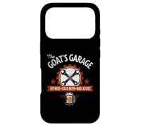 The GOAT’s Garage Repairs Cold Beer Bad Advice Fun Mechanic Case for iPhone 17 Pro