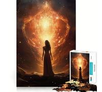 The Goddess before Me 1000 Piece Jigsaw Puzzles for Adults Jigsaw Memory Lift Slow Enjoy Image Assembly Creative Gift (38x52cm)