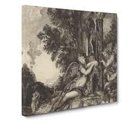 The Goddess Discord by Gustave Moreau Canvas Print | Gallery Wrapped 30mm Frame Wall Art | 14x14 inches | Ready to Hang | Modern Picture | Living Room Bedroom Lounge Office