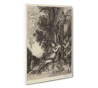The Goddess Discord By Gustave Moreau Canvas Print | Gallery Wrapped 30mm Frame Wall Art | 30x20 inches | Ready to Hang | Contemporary Picture | Living Room Bedroom Lounge Office