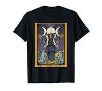 The Goddess Hecate The Moon Tarot Card Triple Moon Witch T-Shirt, Men, Black, Large