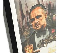 The Godfather 50 Years Art Print Giclee Art Print - A2 - Black Frame