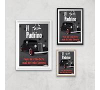 The Godfather Il Padrino Giclee Art Print - A4 - White Frame