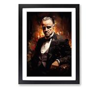 The Godfather Informel Framed Print | A2 Black Framed Wall Art | Ready to Hang | Modern Nature Picture | Living Room Bedroom Lounge Office