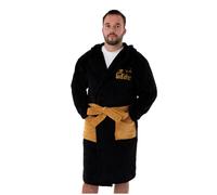 The Godfather Men's Hooded Bathrobe | Black | Official Merch | Size: Medium The Godfather Black M