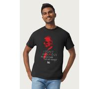 The Godfather Men's Red Corleone Take Care Of My Family Quote T-Shirt in Black | Size: Small The Godfather Black S