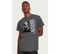 The Godfather Men's Vito Corleone Take Care Of My Family Quote T-Shirt in Charcoal | Size: Small The Godfather Charcoal S