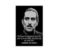 The Godfather Movie Posters Robert De Niro Motivational Quote 0 Canvas Poster Bedroom Decor Landscape Office Room Decor Gift 08x12inch(20x30cm)