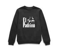 The Godfather Official El Padrino Sweatshirt - Black in White | Size: Medium The Godfather White M