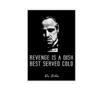 The Godfather Poster Don Corleone Black Movie Quotes 5 Canvas Poster Bedroom Decor Landscape Office Room Decor Gift 08x12inch(20x30cm)