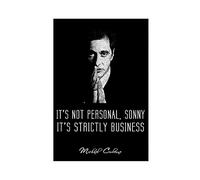 The Godfather Poster Michael Corleone Movie Classic Quotes 4 Canvas Wall Art Decor Print Picture Paintings for Living Room Bedroom Decoration Unframe:24x36inch(60x90cm)