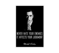 The Godfather Poster Michael Corleone Movie Classic Quotes 8 Canvas Poster Wall Art Decor Print Picture Paintings for Living Room Bedroom Decoration 24x36inch(60x90cm)