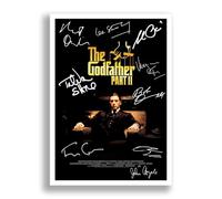 The Godfather Trilogy Cast Signed Autograph Poster Photo Print Framed Memorabilia Movie Film Gift Marlon Brando Al Pacino James Caan (Part 2 A4 Poster Only)