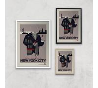The Godfather Visit New York Giclee Art Print - A2 - Black Frame