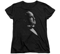The Godfather - Womens Graphic Vito T-Shirt, Medium, Black