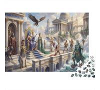 The Gods of Olympus 1000 Piece Jigsaw Puzzle,Impossible Challenge,Educational Toy,Adults & Kids 14+ Zeus,Home Wall Decor,Gift Idea,Premium Cardboard,Stress Relief 52x38cm