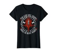 The Gods Smile About Bold Women Runes Motif T-Shirt