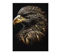 The Gold Black Eagle Detailed Jigsaw Puzzle for Adults, 500 PCS