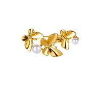 The Gold Flower Pearl Brooch is Elegant Exquisite Retro and Versatile Suitable for Matching Formal Dresses with Daily Outfits Making it a Great Gift for Occasions