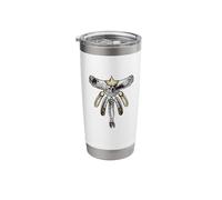 The Gold Tipped Eagle Five Feather Stainless Steel Insulated Tumbler