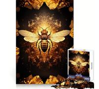 The Golden Bee Jigsaw Puzzles 1000 Piece for Adults Mental Logic Toy Peaceful Fun Firm Cut Cherished Gift (50x75cm)