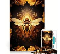 The Golden Bee Jigsaw Puzzles 1000 Piece for Adults Mental Logic Toy Peaceful Fun Firm Cut Cherished Gift (50x75cm)