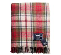 The Golden Eagle Scottish Tweed Wool Large Blanket Warm Tartan Rug with Check Pattern for Winter (193cm x 157cm) (Dress Mcduff)